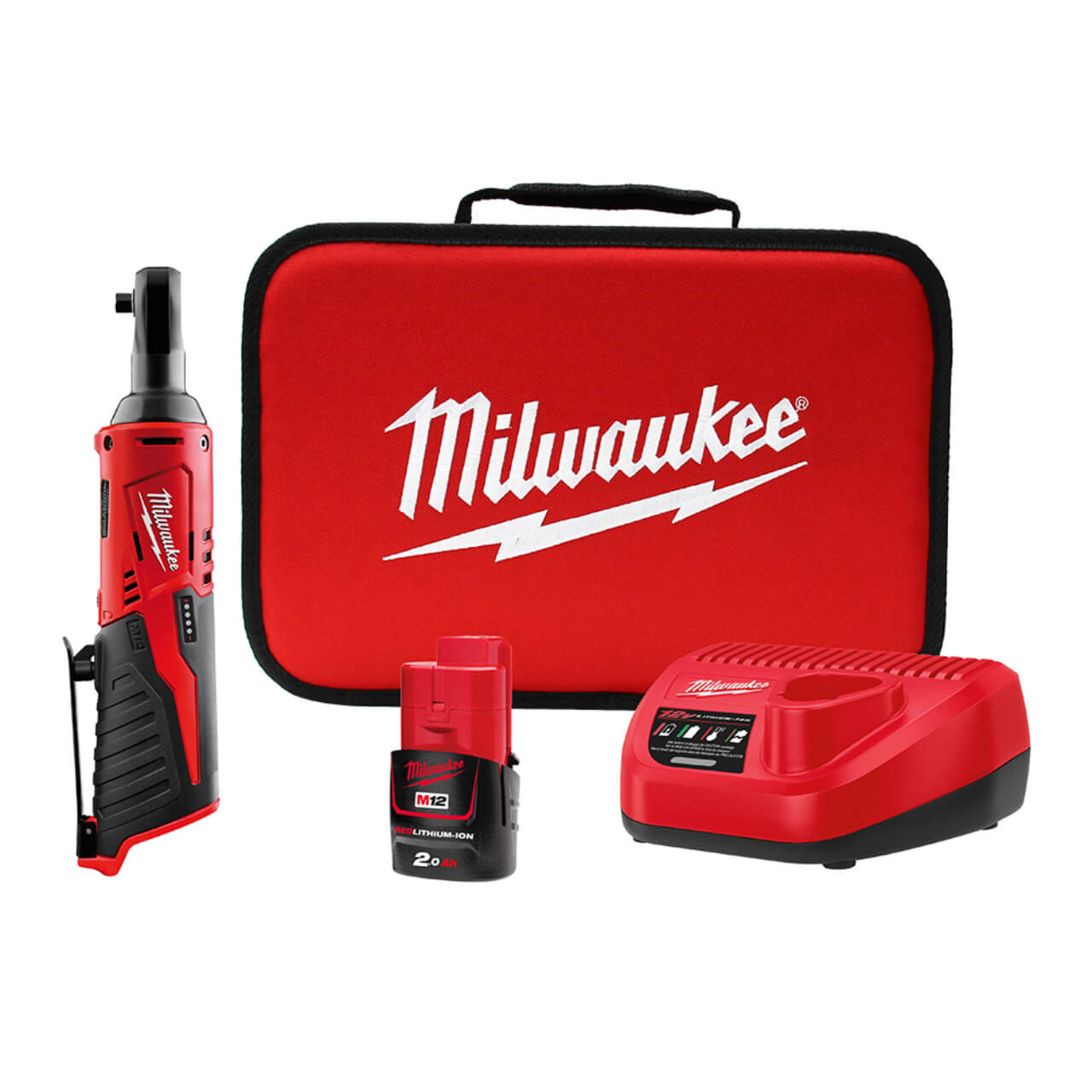 Milwaukee M12 Cordless 3/8 Impact Ratchet Kit