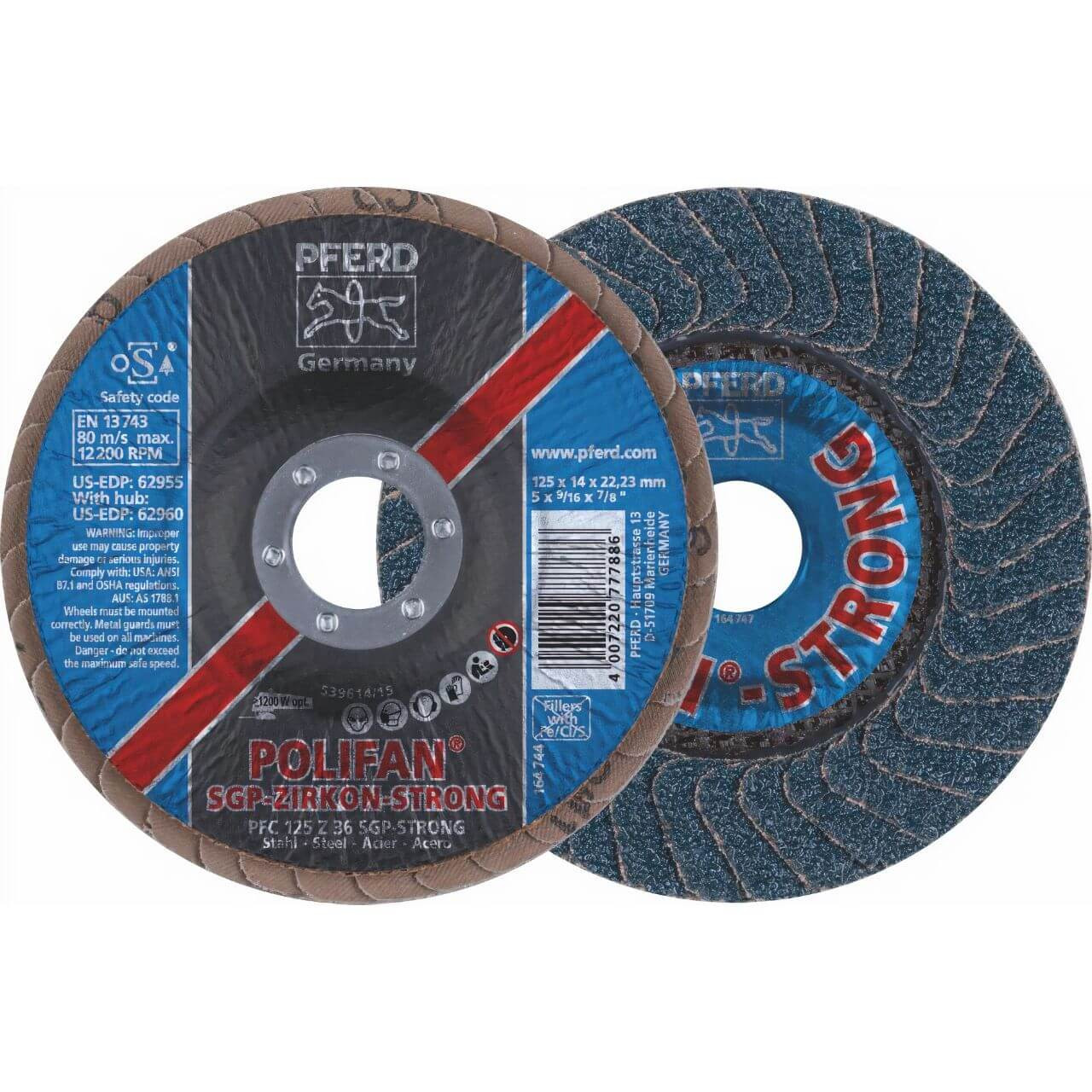 Pferd 125mm Z36 SGP Strong Steel Flap Disc