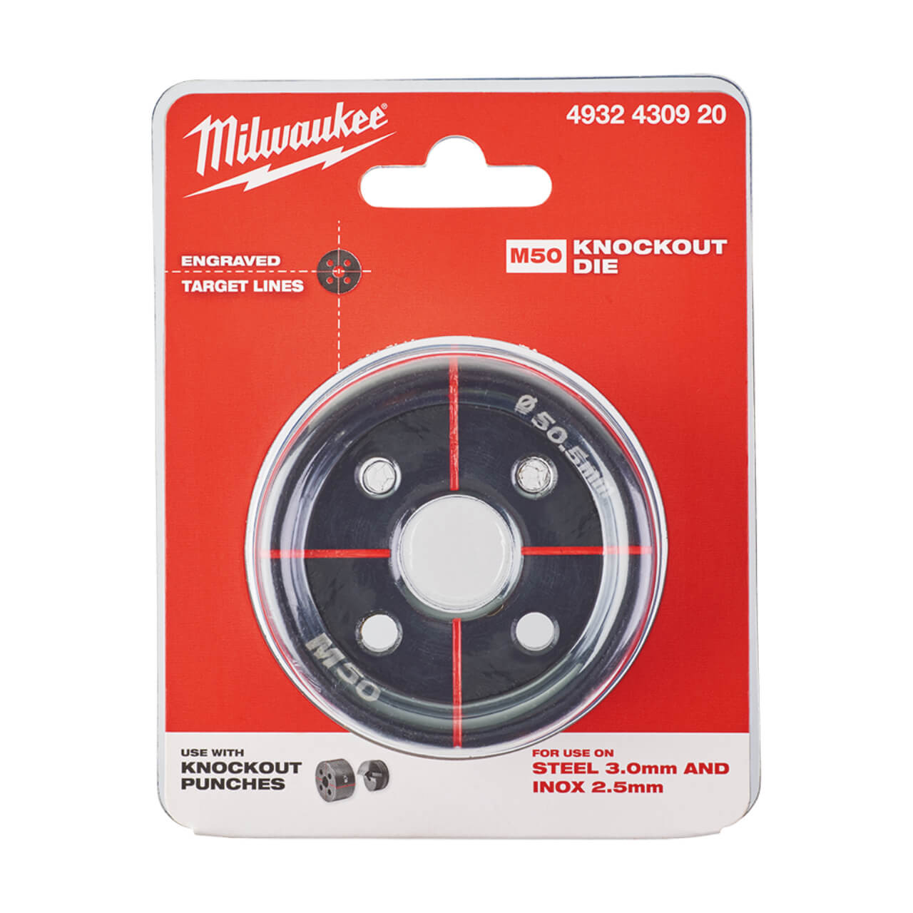 Milwaukee Exact M50 Knockout Die