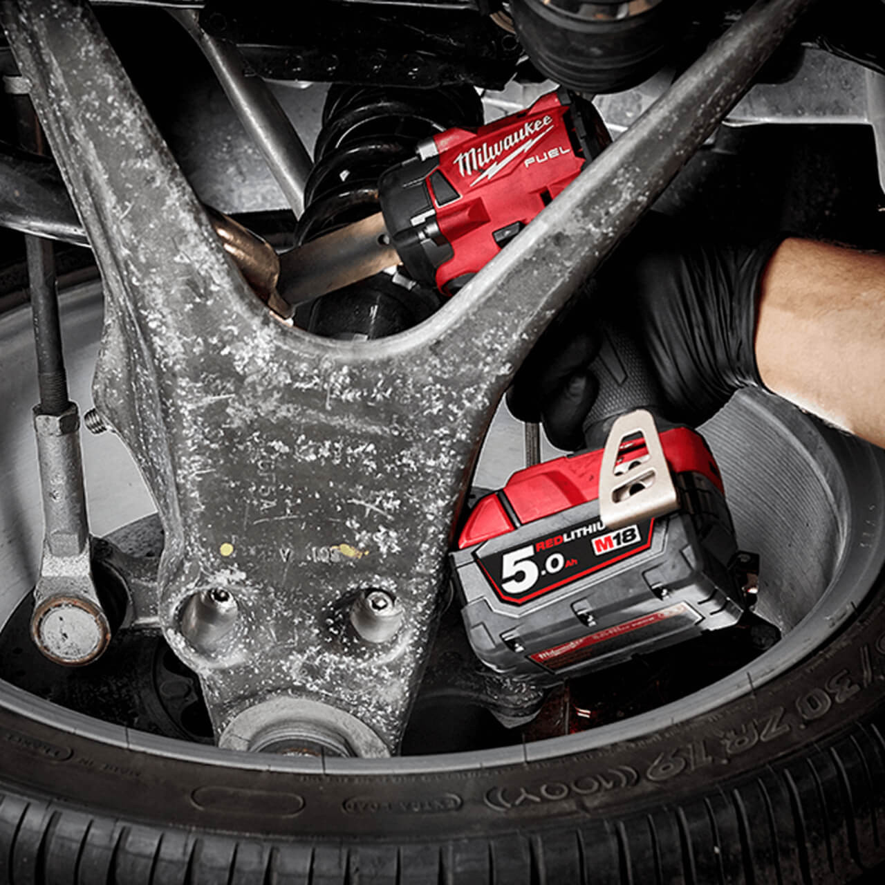 Milwaukee M18 Fuel Cordless 1/2 Compact Impact Wrench With Friction Ring Skin Only