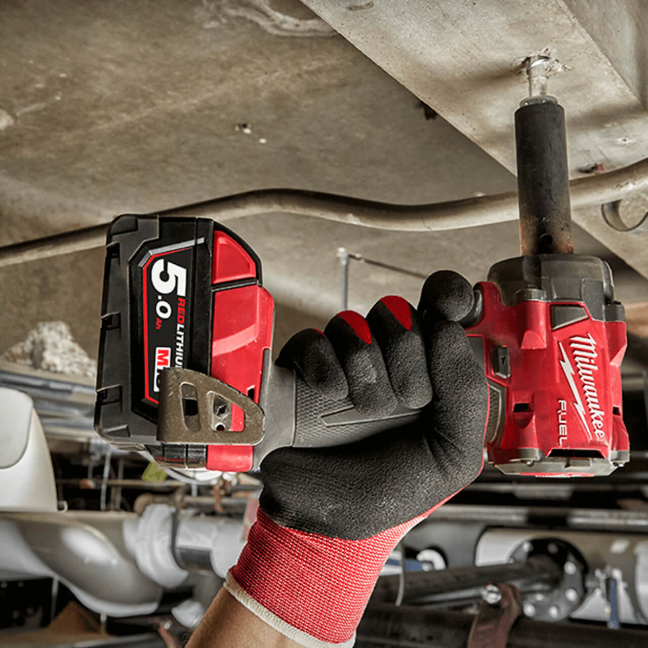 Milwaukee M18 Fuel Cordless 1/2 Compact Impact Wrench With Friction Ring Skin Only