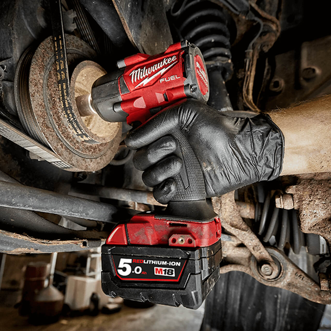 Milwaukee M18 Fuel Cordless 1/2 Mid-Torque Impact Wrench With Friction Ring Skin Only