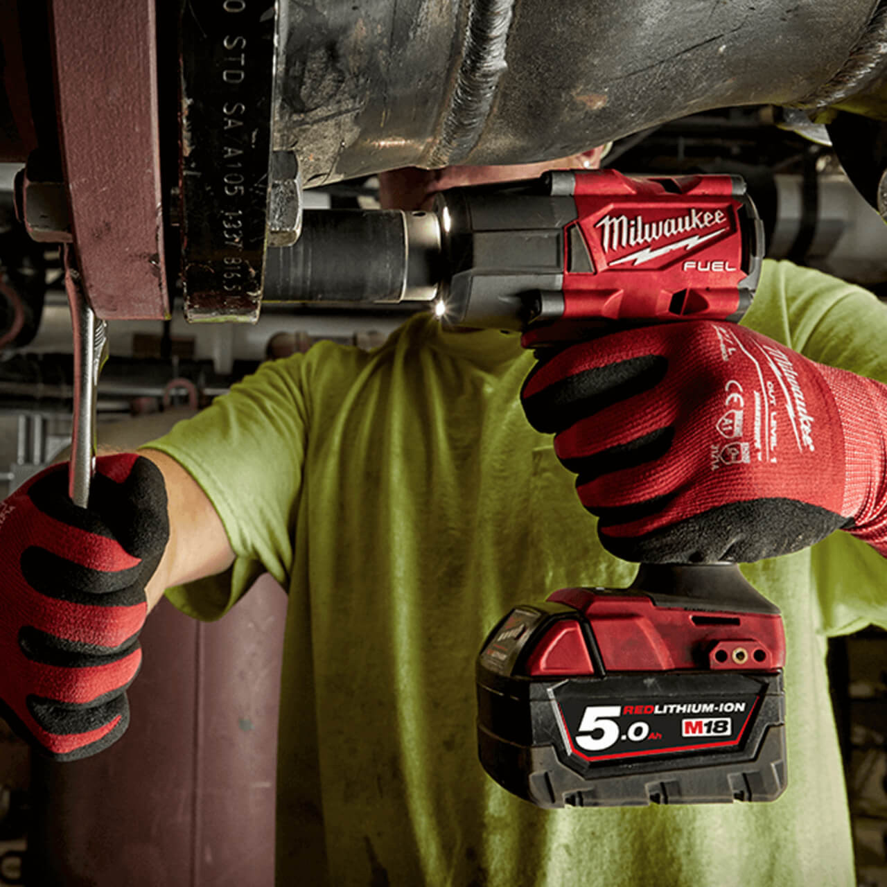 Milwaukee M18 Fuel Cordless 1/2 Mid-Torque Impact Wrench With Friction Ring Skin Only