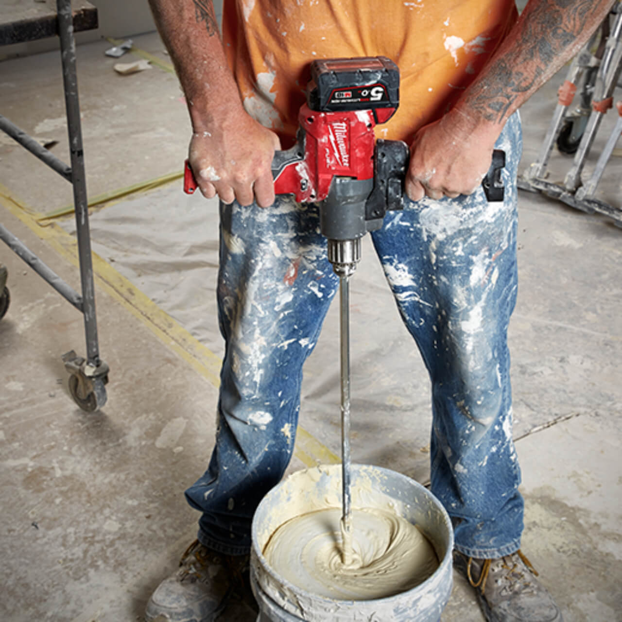 Milwaukee M18 Fuel Cordless Mud Mixer W/ Keyed Chuck Skin Only