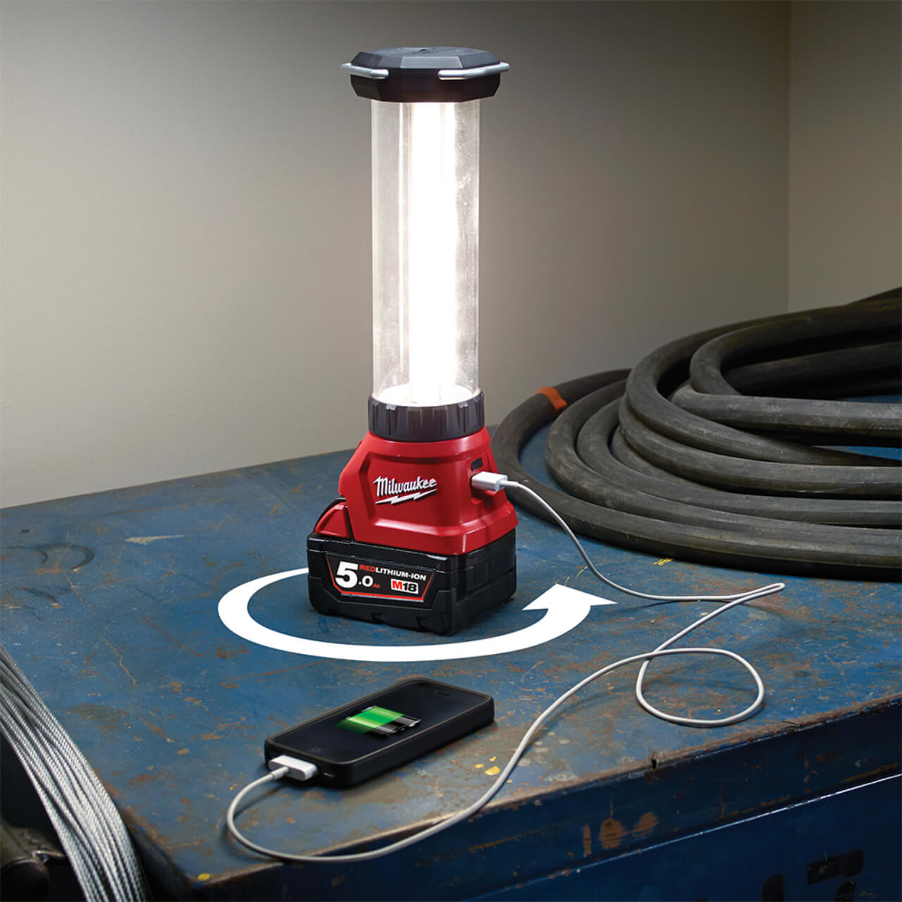 Milwaukee M18 Cordless LED Lantern/Flood Light Skin Only