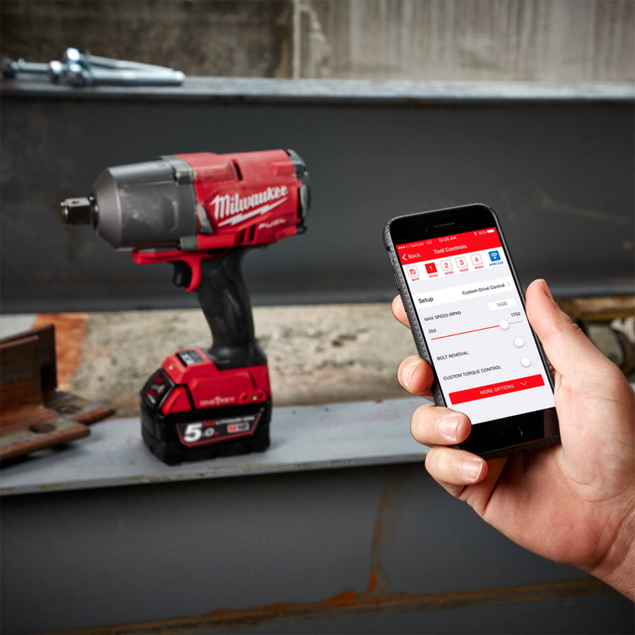 Milwaukee M18 Fuel One-Key Cordless 3/4 High Torque Impact Wrench With Friction Ring Skin Only