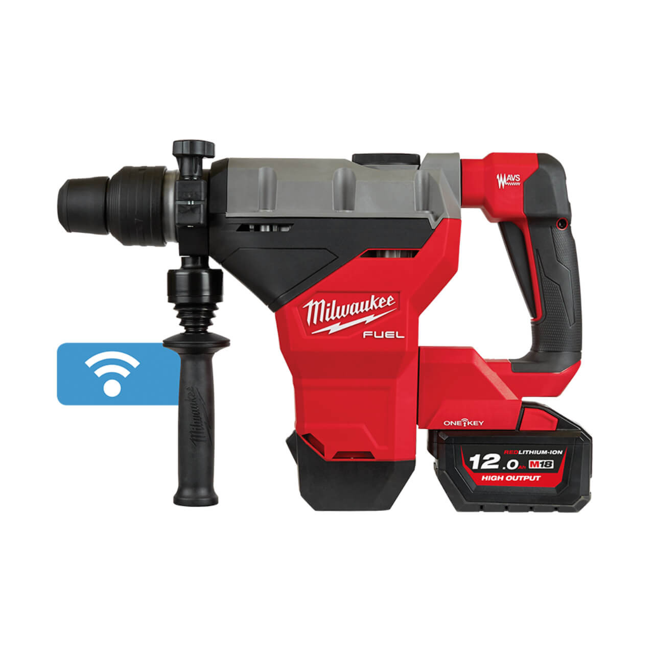 Milwaukee M18 Fuel Cordless 44mm SDS Max Rotary Hammer Kit W/ One-Key Kit