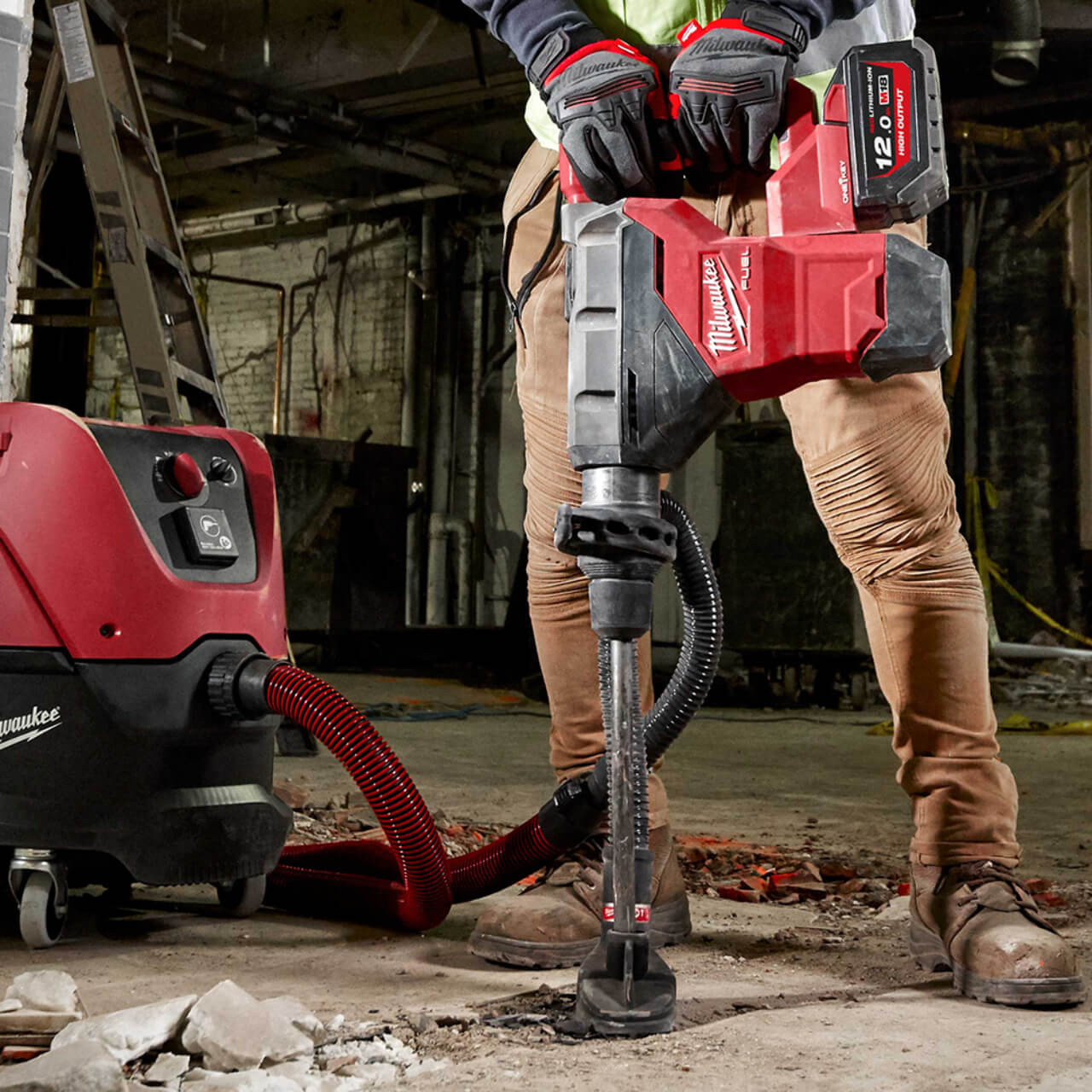 Milwaukee M18 Fuel Cordless 44mm SDS Max Rotary Hammer Kit W/ One-Key Kit