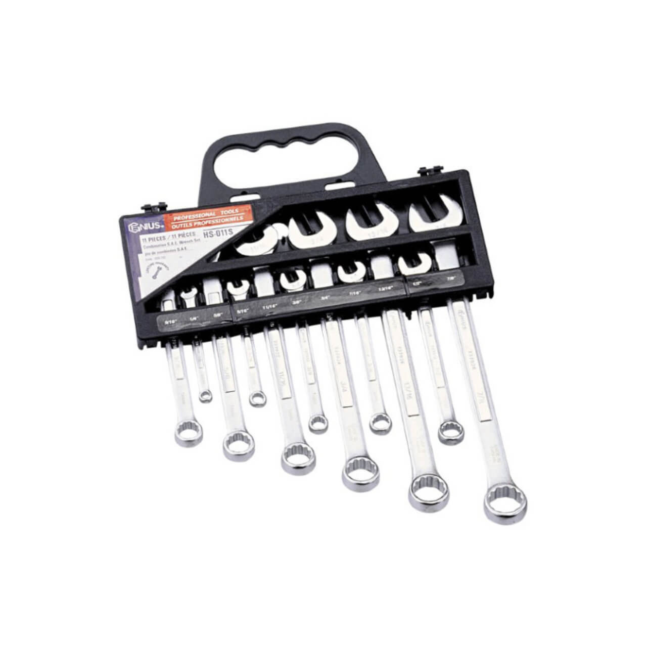 Genius 7-19mm Combination ROE Spanner Set Metric 11pce