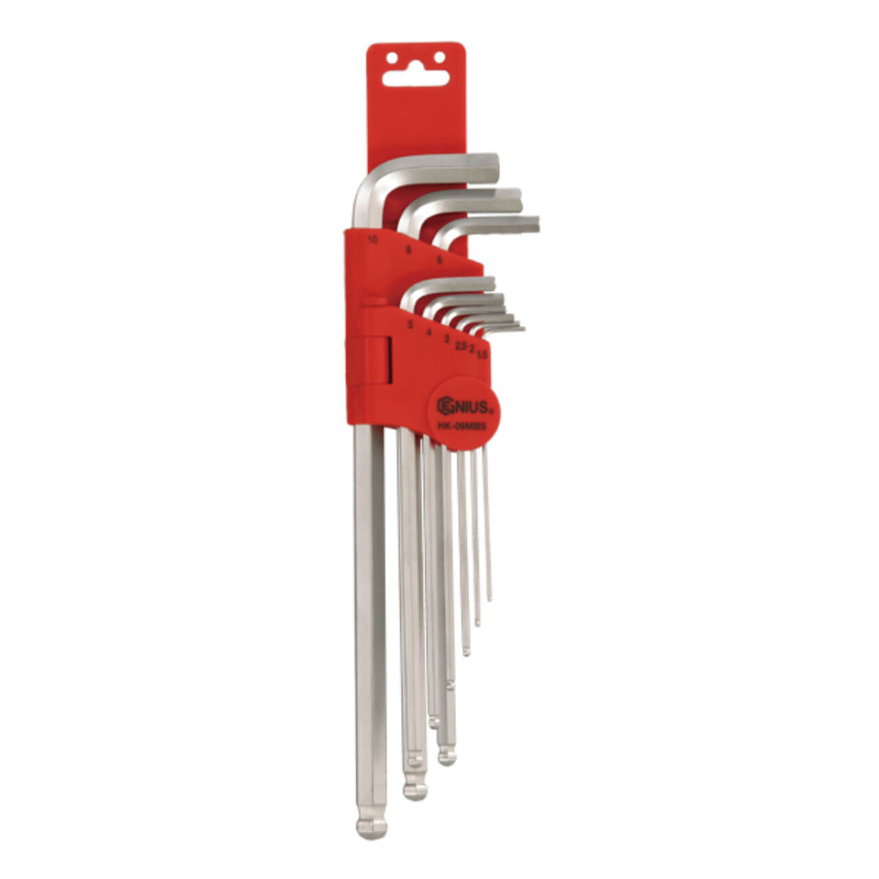 Genius Wobble Hex Key Wrench Set Metric 9pce