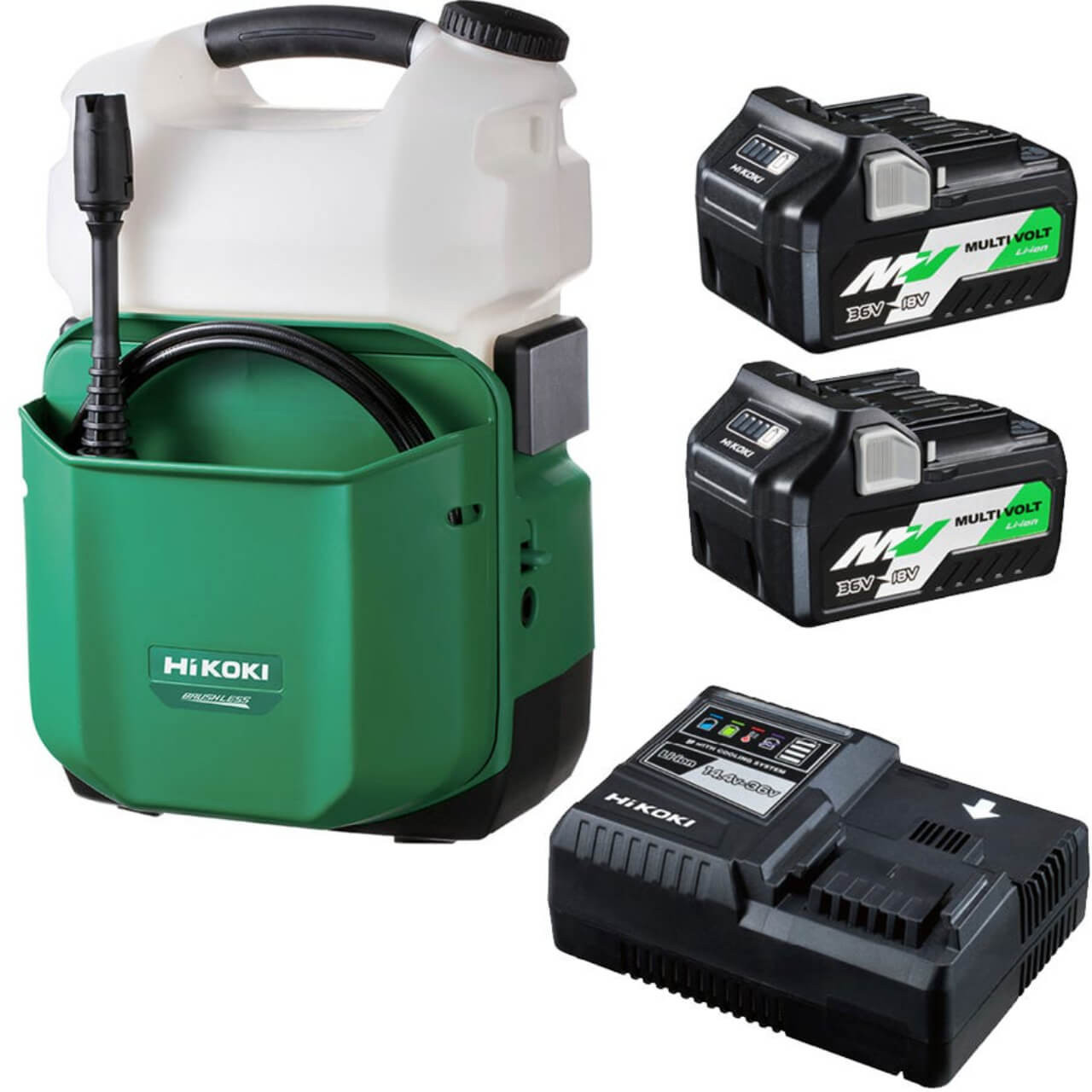Hikoki 18V 8L Brushless High Pressure Washer Cleaner Kit