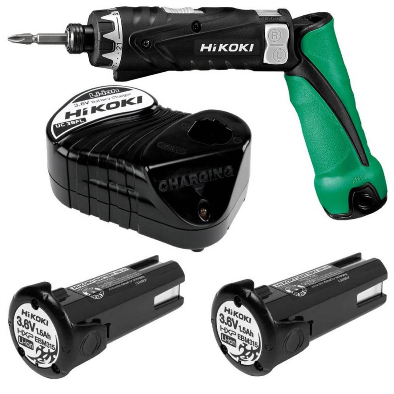Hikoki 3.6V 6.35mm Li-Ion Cordless Pencil Driver Drill Kit