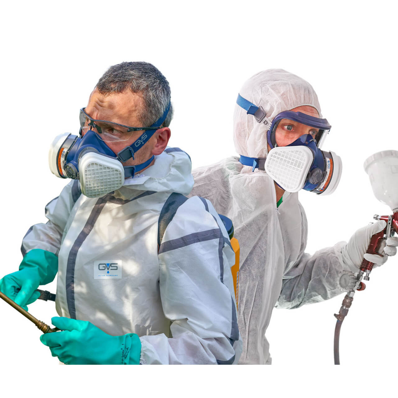 GVS Elipse Half Mask Multigas Respirator with ABEK1-P3 Filters - M/L