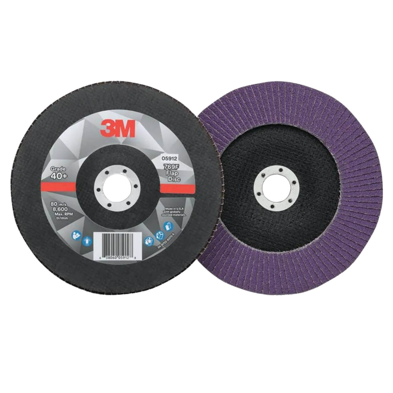 3M 769F Silver Flap 125mm 60grit