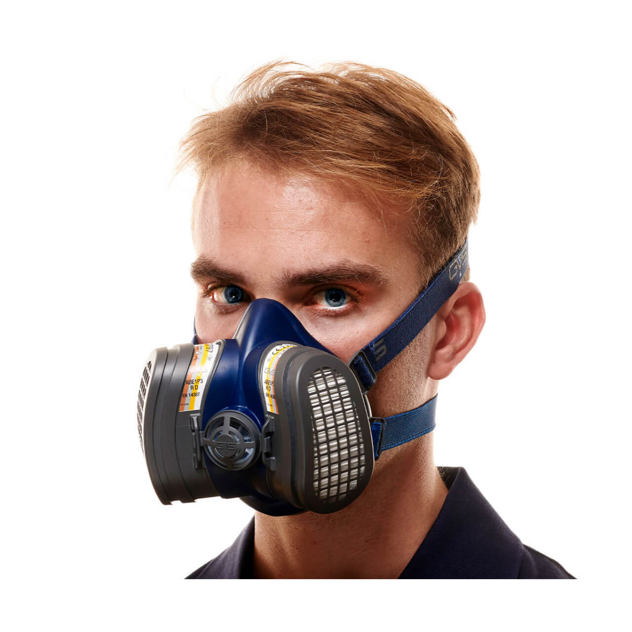 GVS Elipse Half Mask Multigas Respirator with ABE1P3 Filters - M/L