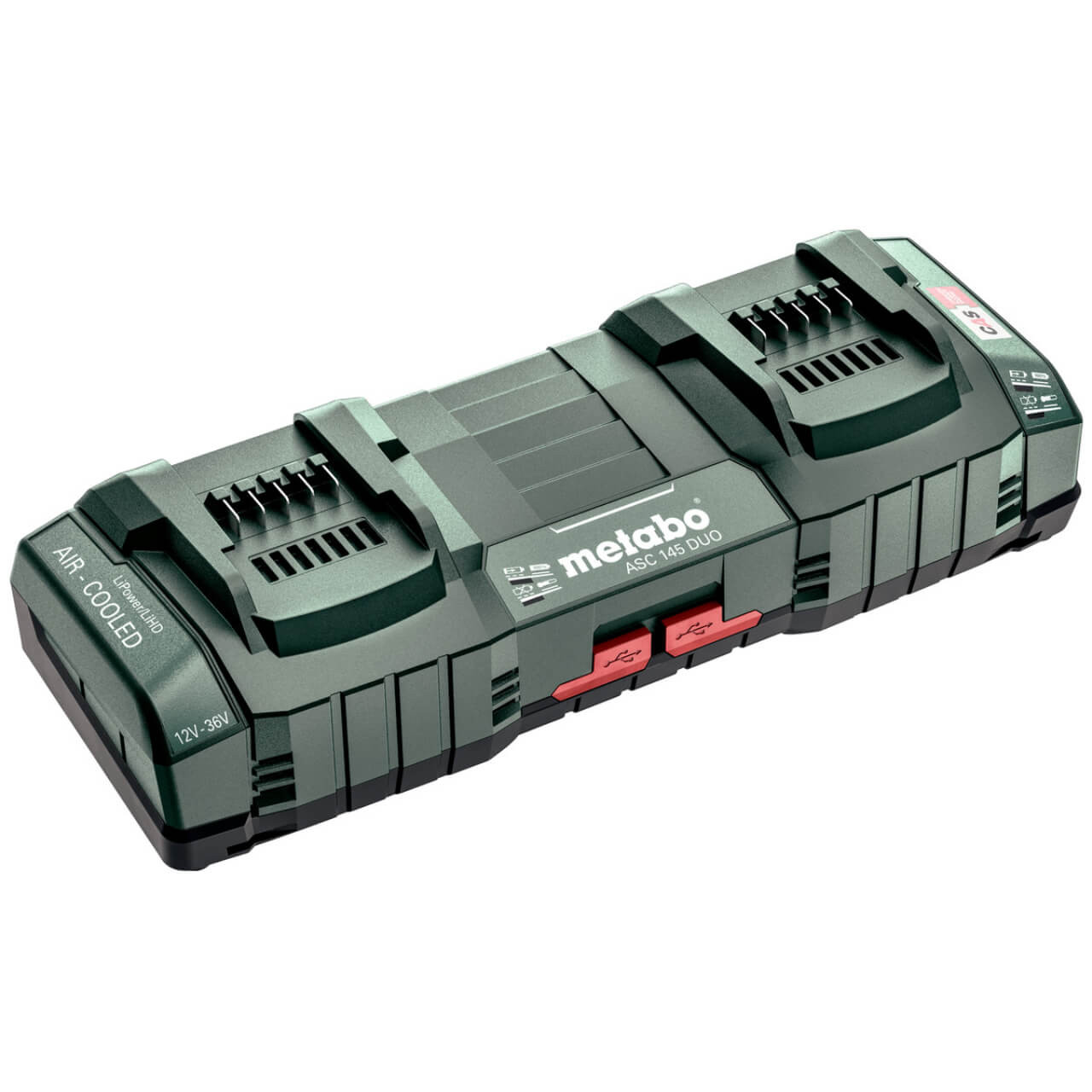 Metabo ASC 145 DUO 12V-36V Li-ion Air Cooled Dual Quick Charger