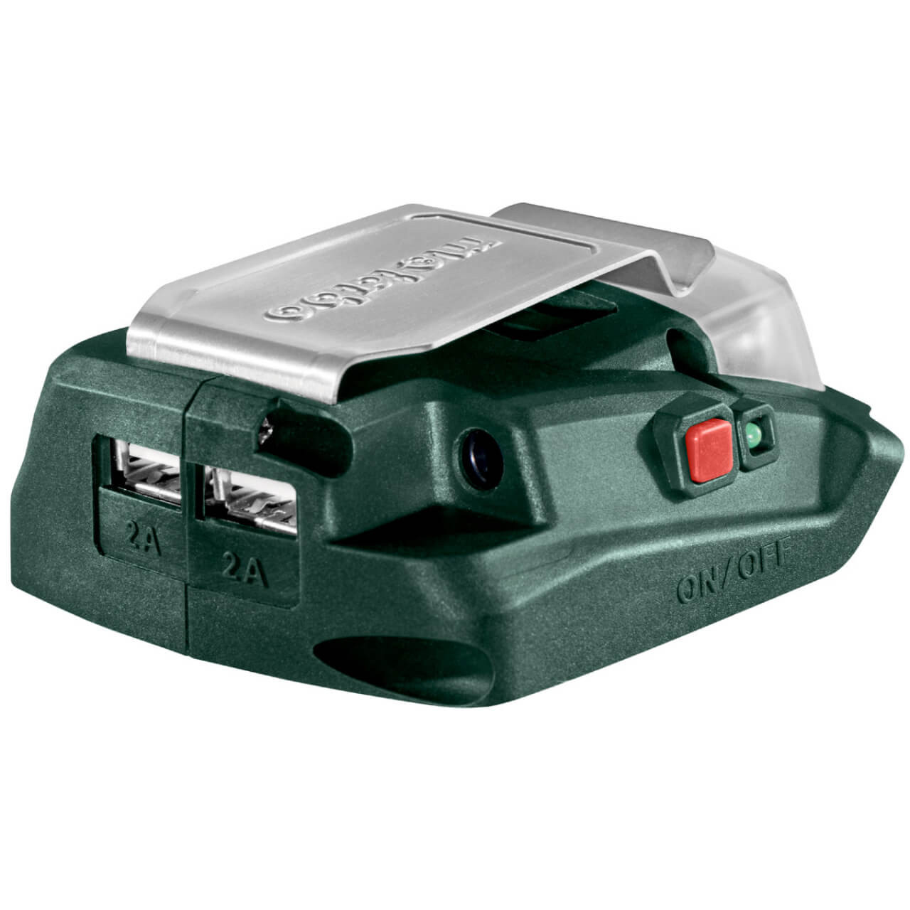 Metabo PA 14.4/18 18V Power Adapter with 12V Connection + 2 x 5 V USB Ports + LED Light