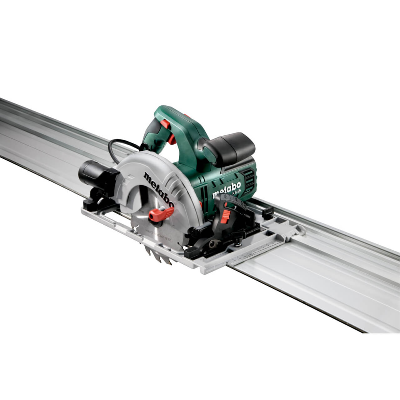 Metabo 1200 W, Ø160 mm x 20 mm TCT Blade, Circular Saw, Cutting Depth: 90° 55 mm/45° 39 mm Speed: 5600 rpm, Suit Metabo Guide Rail