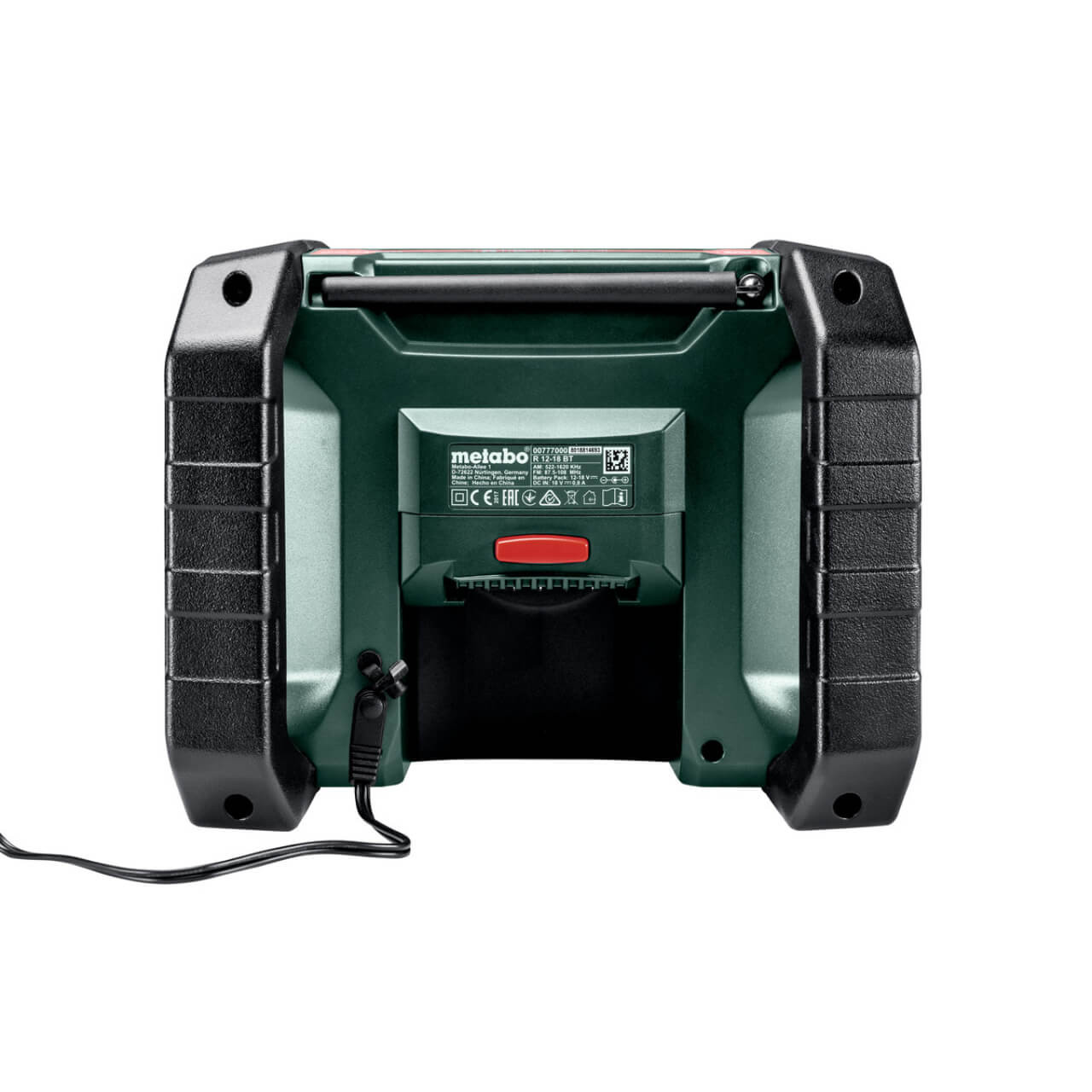 Metabo R 12-18 DAB+ BT 12V/18V Compact AM/FM worksite radio with digital DAB+ and Bluetooth - Skin Only