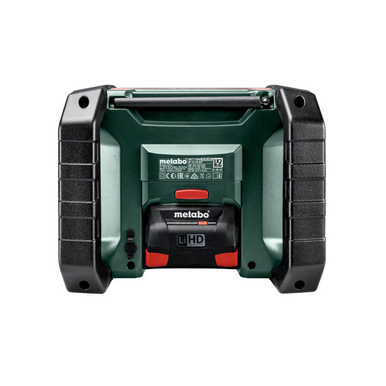 Metabo R 12-18 DAB+ BT 12V/18V Compact AM/FM worksite radio with digital DAB+ and Bluetooth - Skin Only