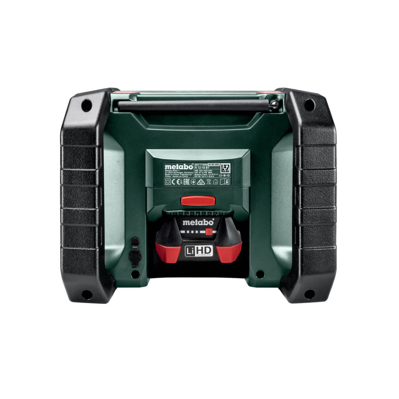 Metabo R 12-18 DAB+ BT 12V/18V Compact AM/FM worksite radio with digital DAB+ and Bluetooth - Skin Only