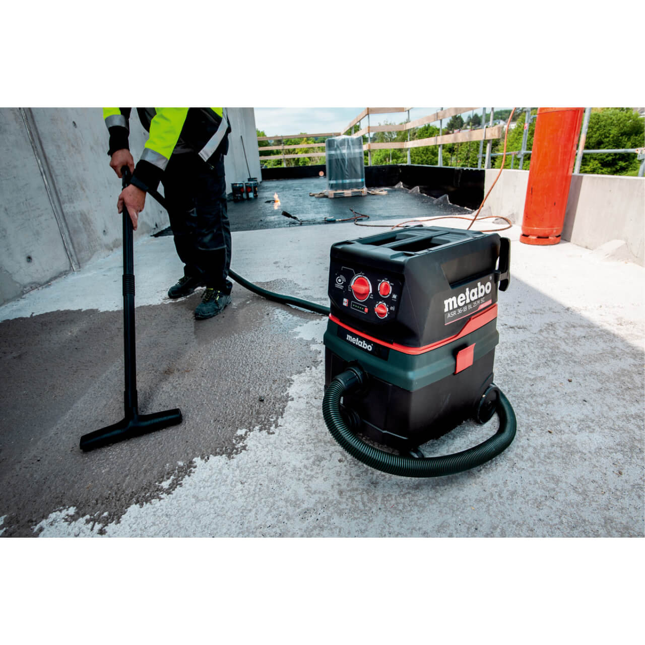 Metabo ASR 36-18 BL 25 M SC 18V x 2 (36V) Brushless Wet & Dry Vacuum M-Class 25L - Skin Only