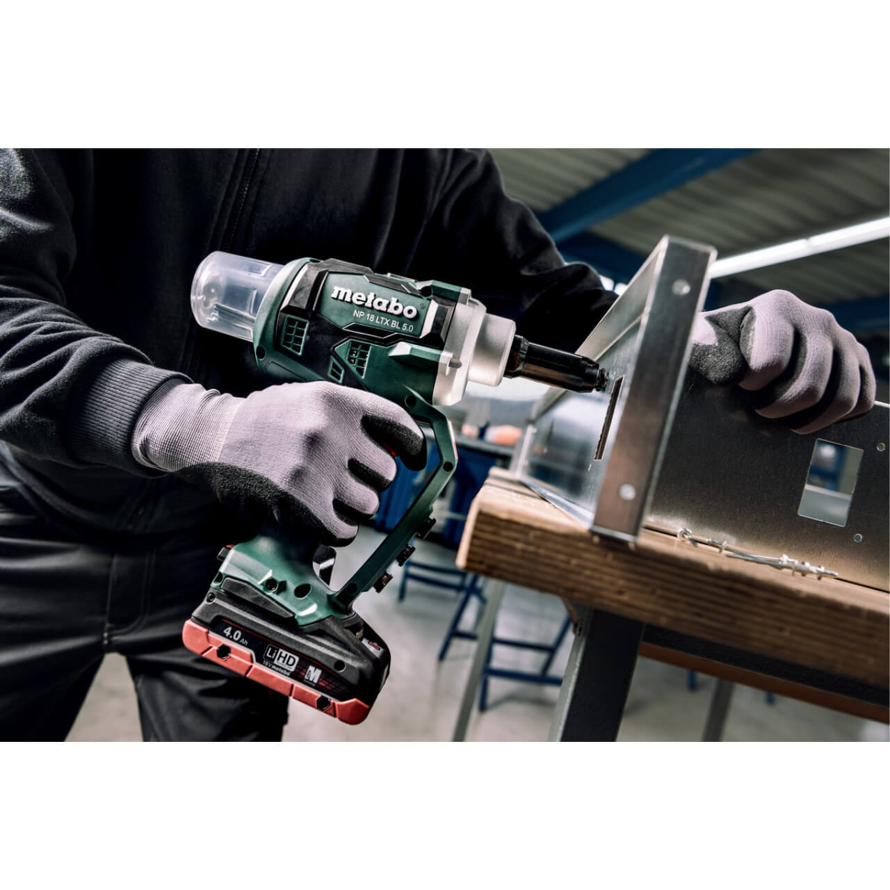 Metabo NP 18 LTX BL 5.0 18V Brushless Blind Rivet Gun 3/32 - 3/16 - Skin Only