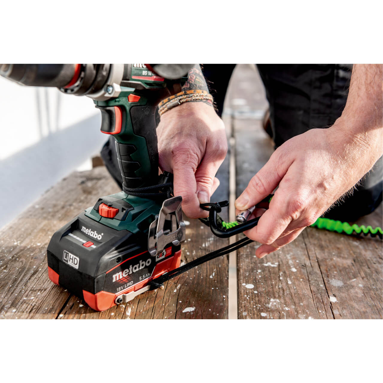 Metabo 5.5 LiHD DS 18V LiHD Battery Pack 5.5 Ah with Drop Secure