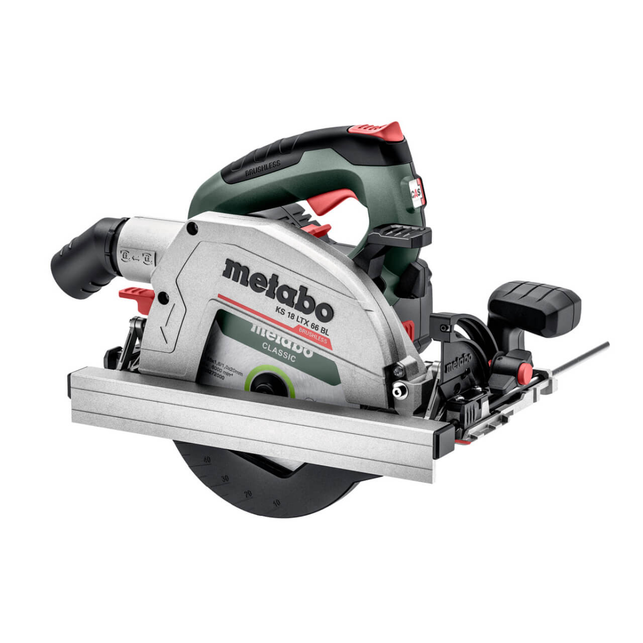 Metabo KS 18 LTX 66 BL 18V Brushless Circular Saw 165mm x 20mm TCT Blade - Skin Only