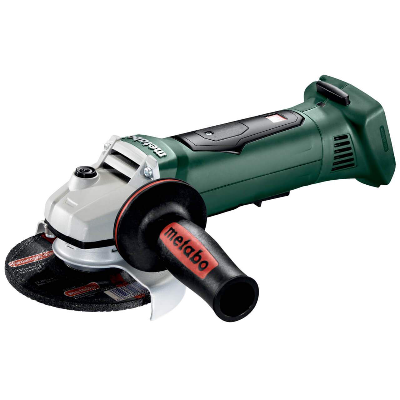 Metabo 18 V Ø125 mm Angle Grinder with Paddle Switch & Quick Locking Nut - SKIN ONLY