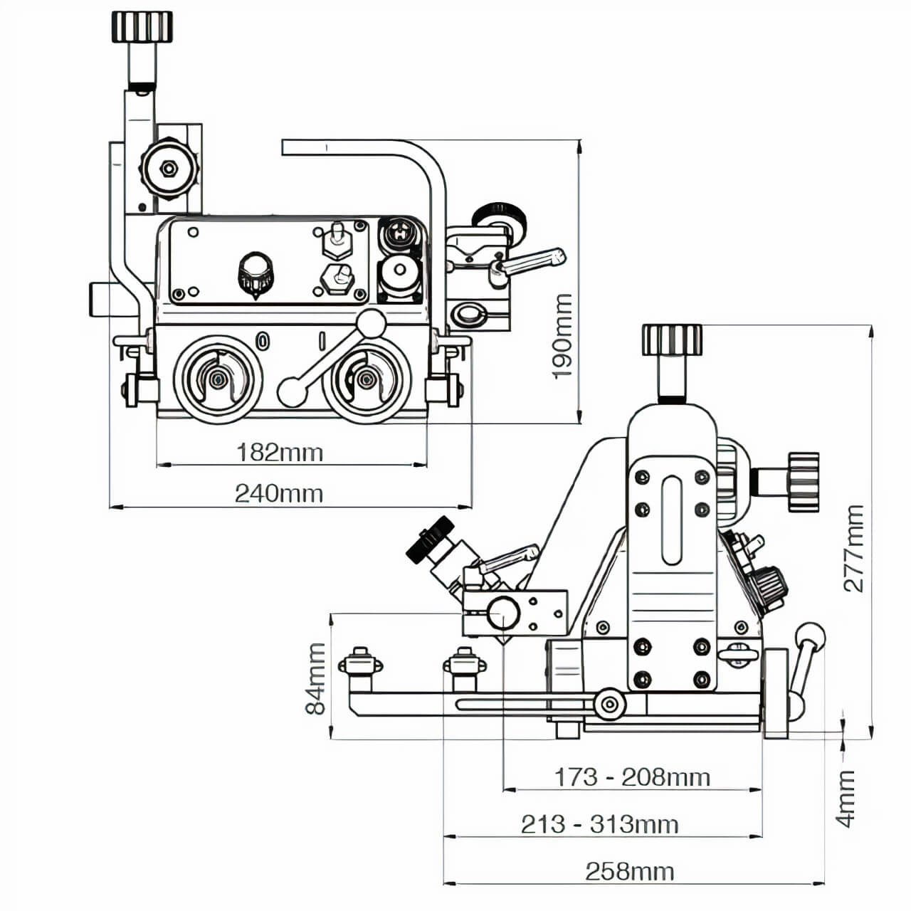 ITM Gecko Welding Carriage 240V Vertical 0-1000mm/Min