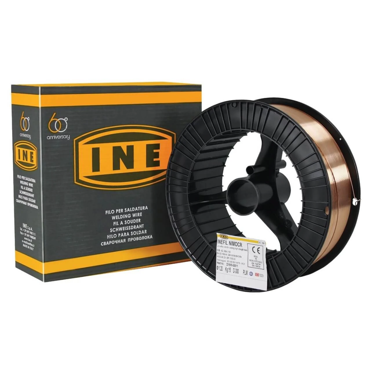 0.9mm INE Nickle Chrome Moly Mig Wire 15kg