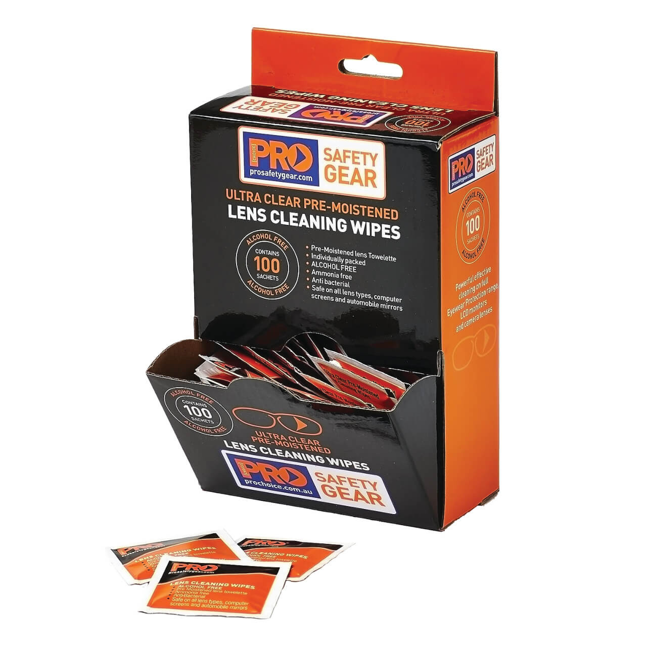 Prochoice Lens Cleaning Wipe - Alcohol Free 100pk