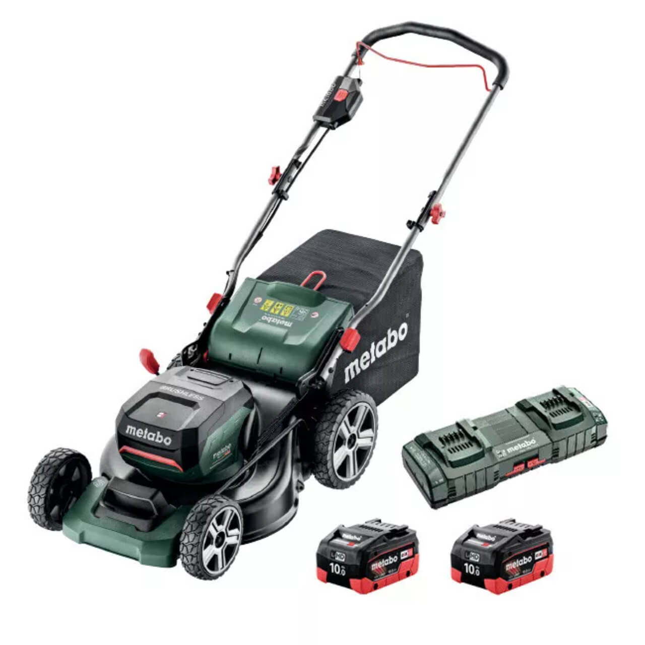 Metabo RM 36-18 LTX BL 46 10 K  18V x 2 (36V) 10.0Ah Cordless Brushless Lawn Mower Kit