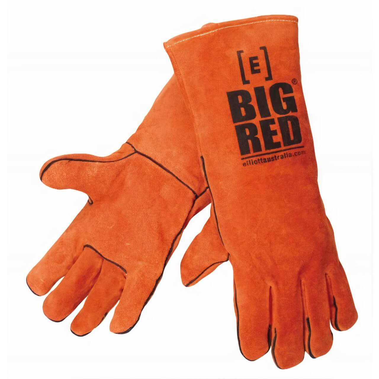 Big Red Leather Kevlar Lined Welding Glove S