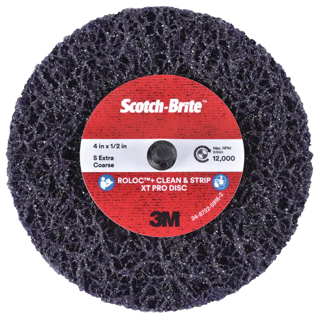 3M Scotch-Brite 100mm Roloc+ Clean & Strip Disc XT Pro S XCS