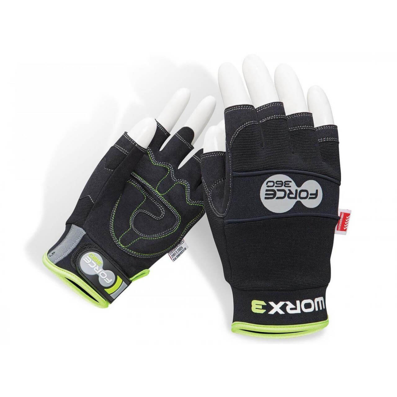 Force360 Worx 3 Original Mechanics Fingerless Glove