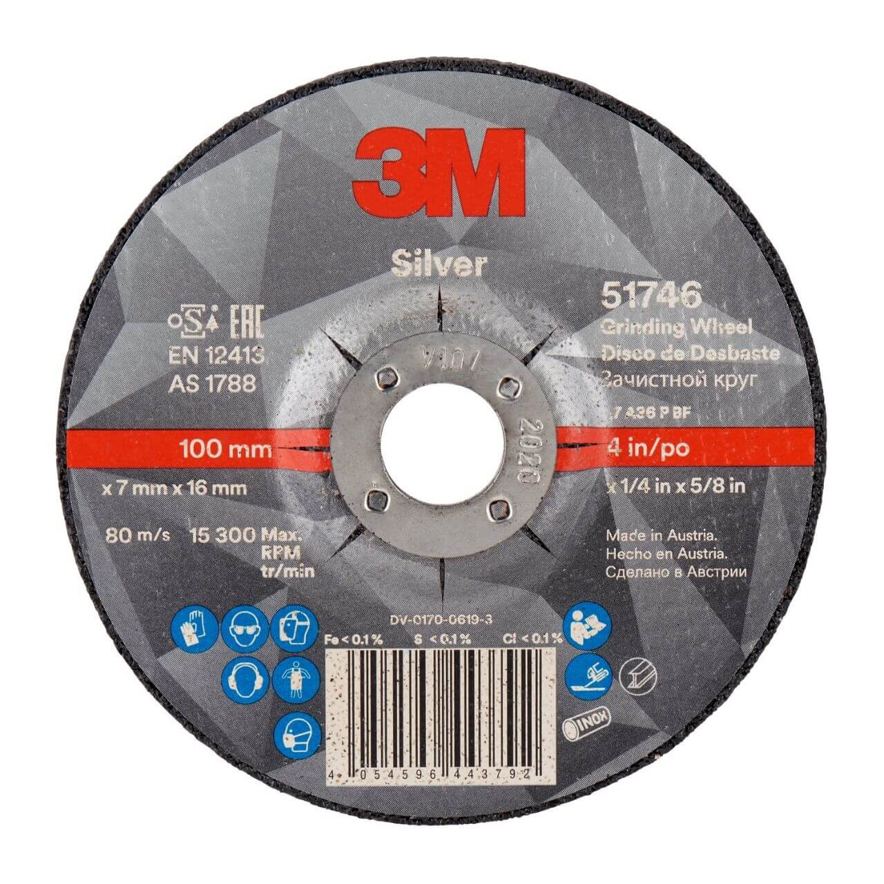 3M Silver Inox Grinding Disc