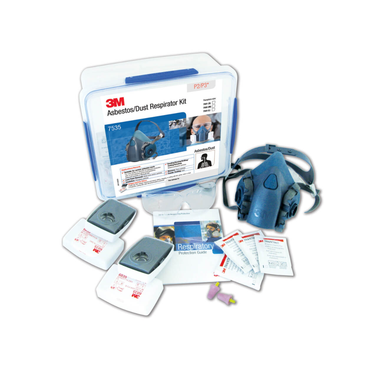 3M Half Face Asbestos/Dust P2/P3 Respirator Starter Kit