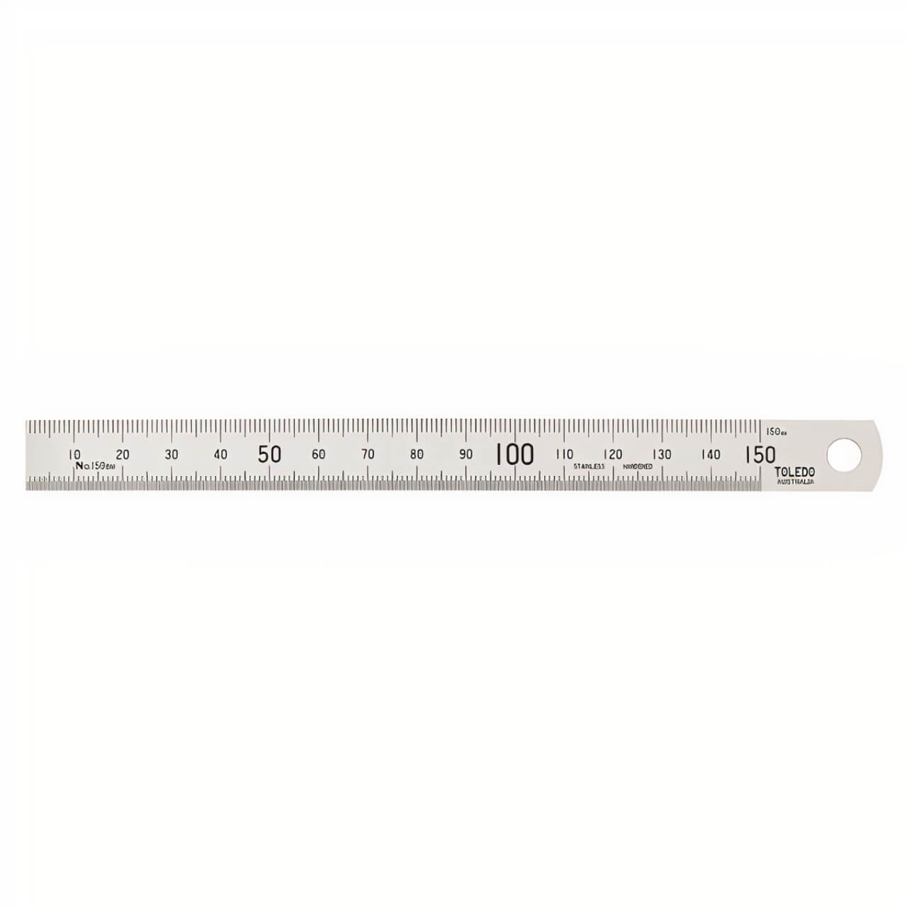 Toledo 150mm Stainless Steel Single Sided Rule Metric