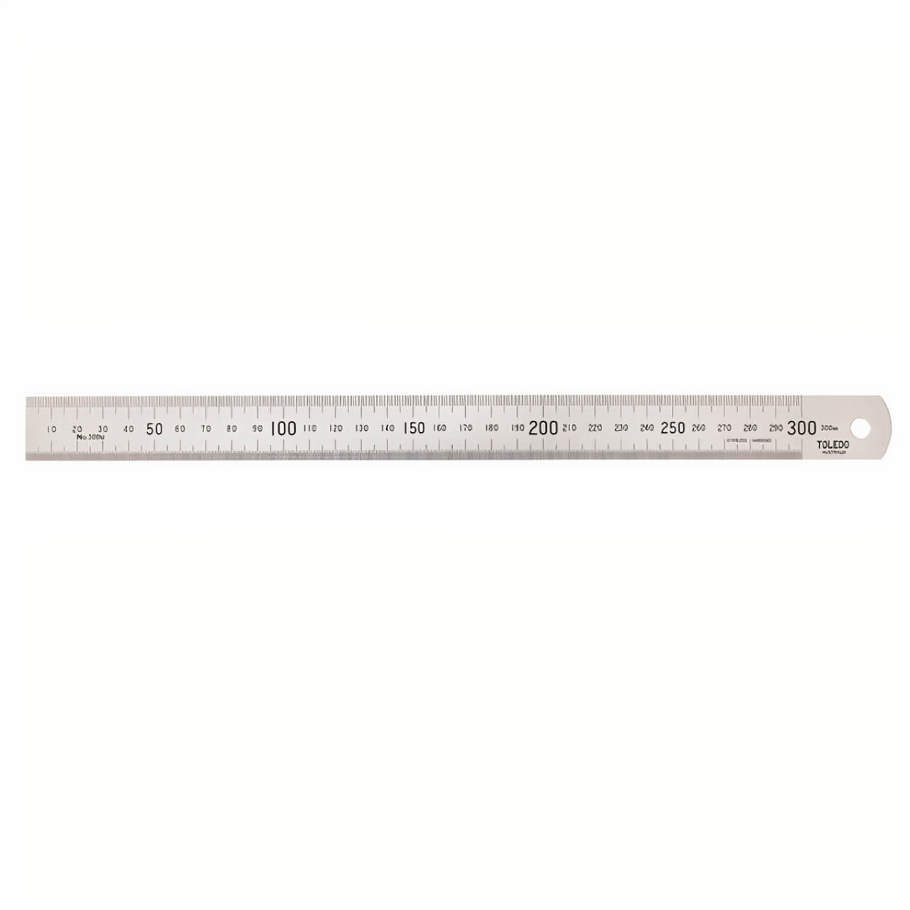 Toledo 300mm Stainless Steel Single Sided Rule Metric