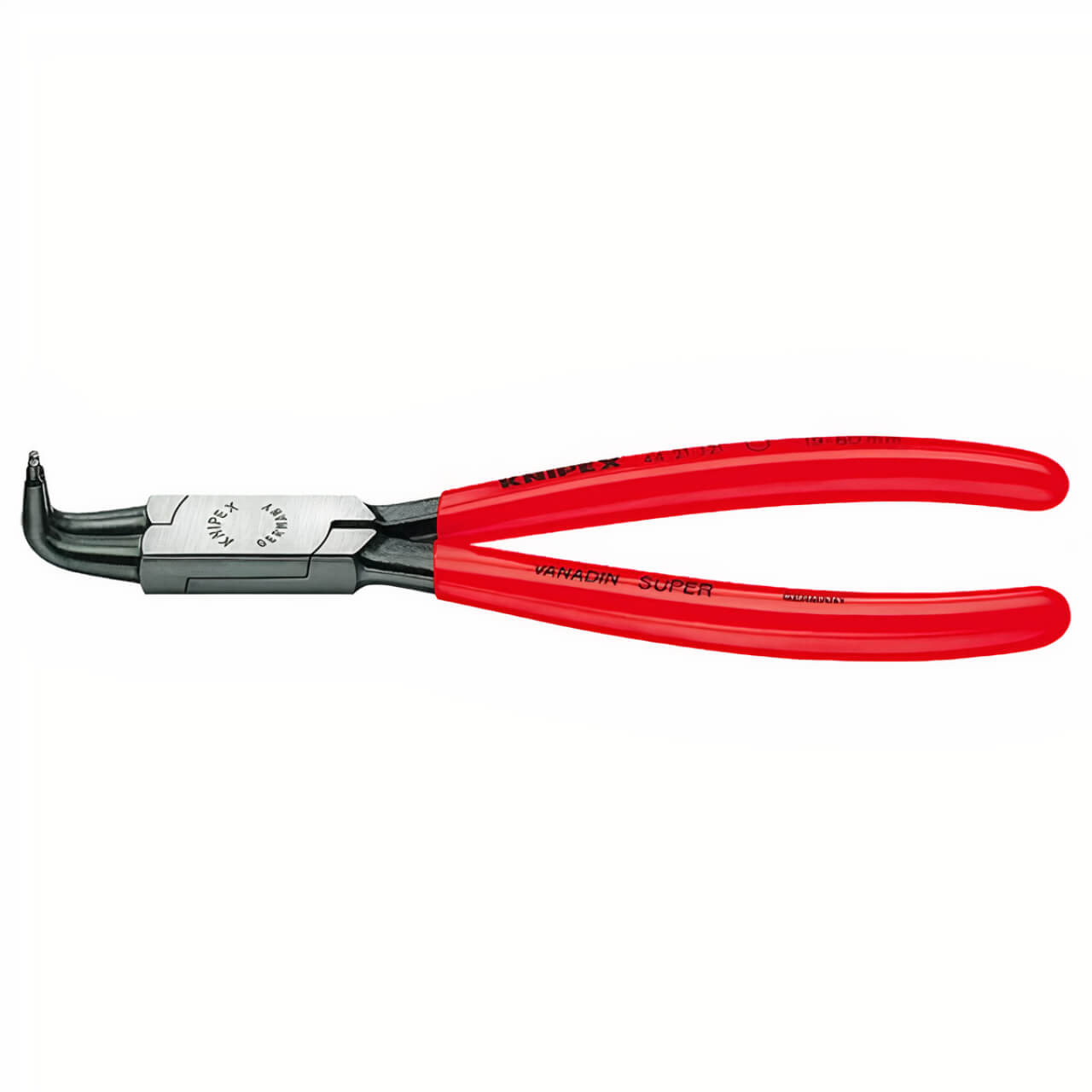 Knipex 215mm Bent Tip 40-100mm Internal Circlip Pliers Knipex 215mm Bent Tip 40-100mm Internal Circlip Pliers