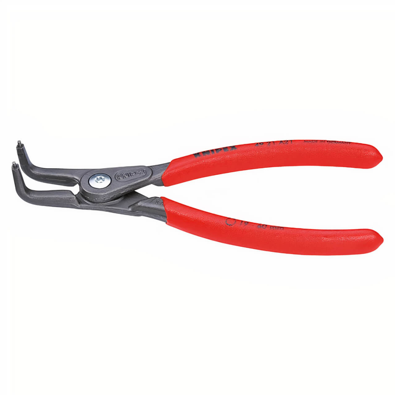 Knipex 210mm Bent Tip 40-100mm Precision External Circlip Pliers