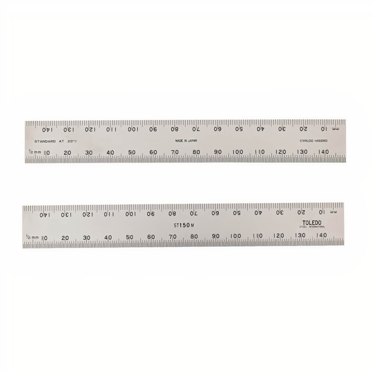 Toledo 150mm Stainless Steel Double Sided Double Edged Rule Metric