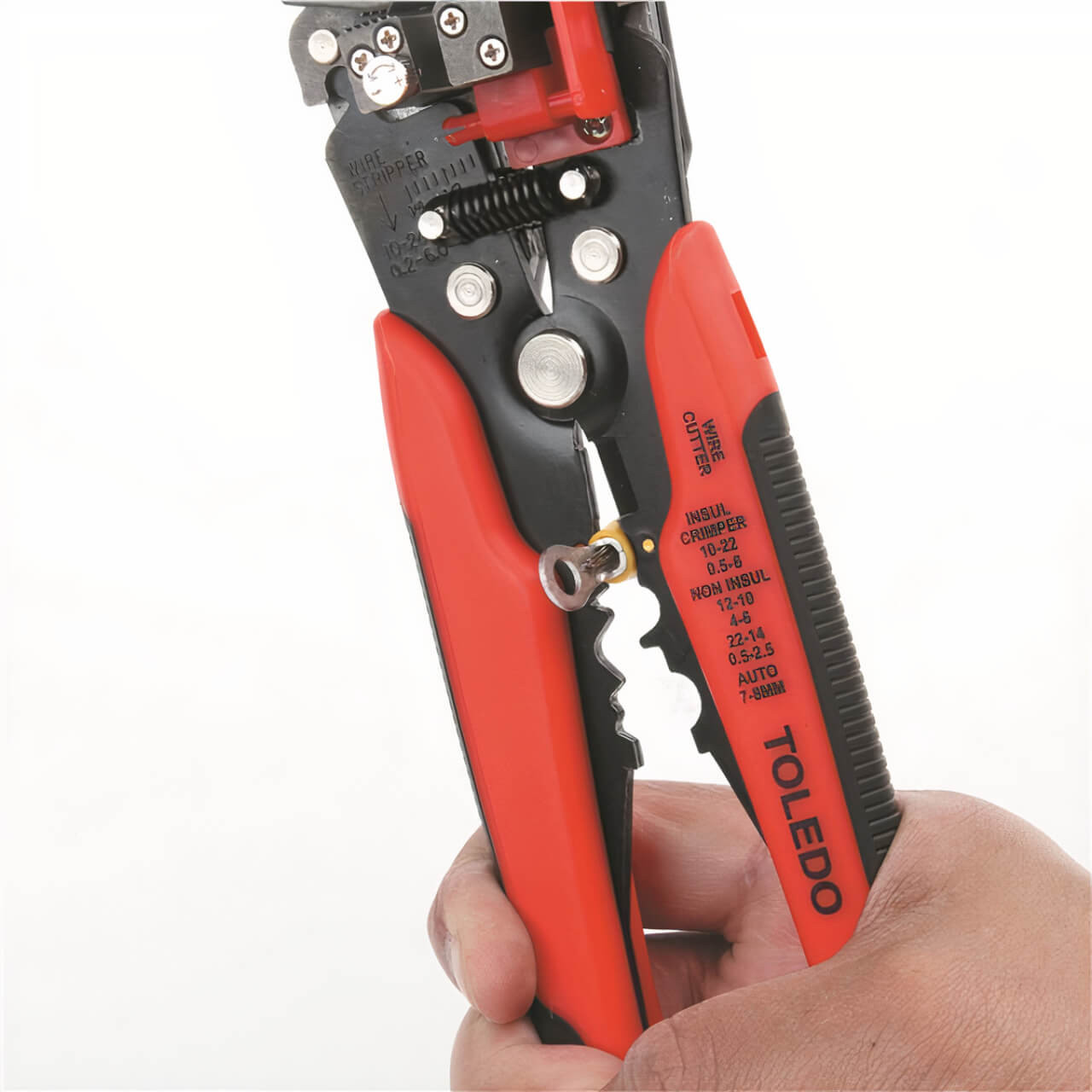 Toledo 250mm Heavy Duty Crimper/Cutter/Stripper Pliers