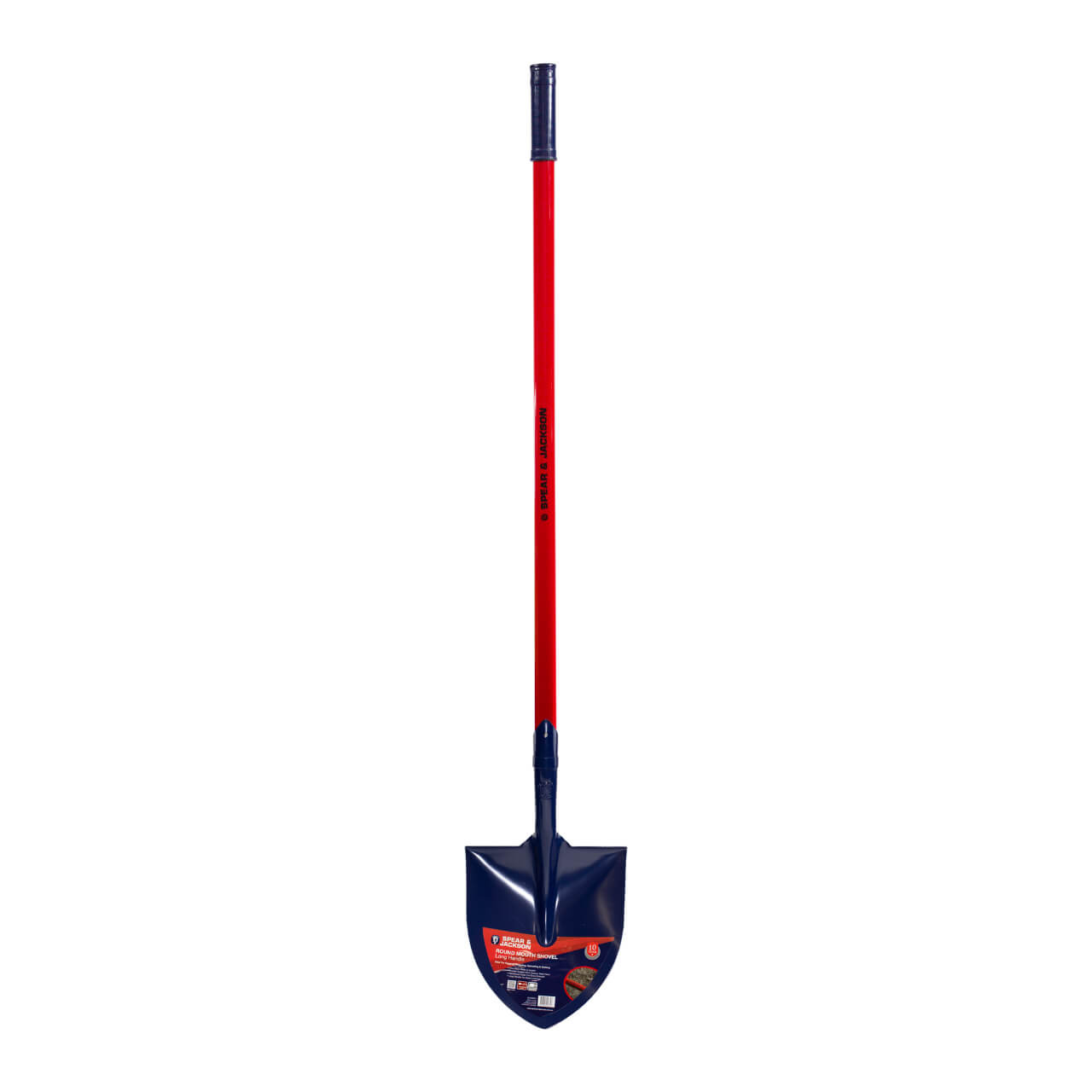 Spear & Jackson Fibreglass Round Mouth Shovel With Long Handle