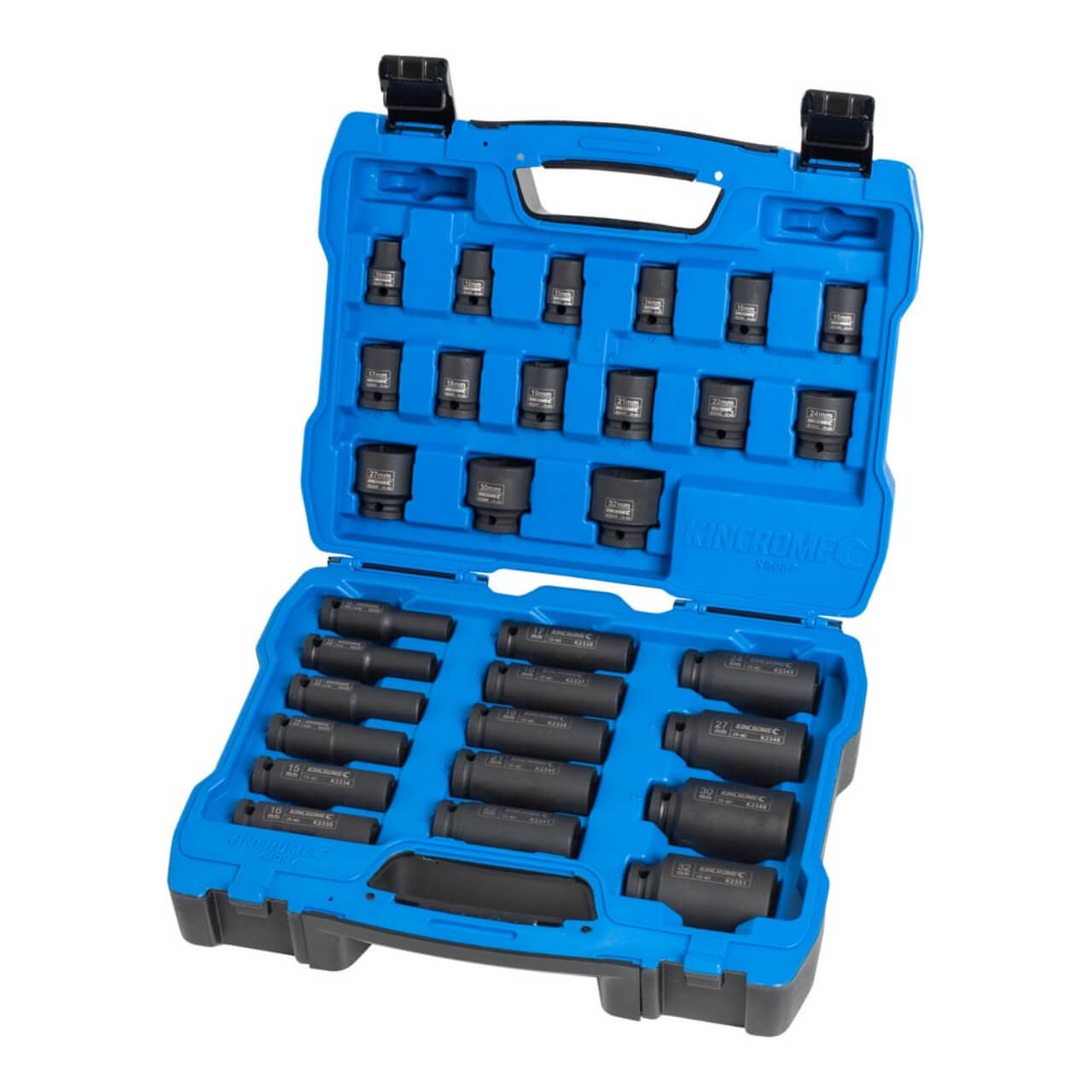 Kincrome 1/2 Dr Std & Deep Impact Socket set Metric 30pce