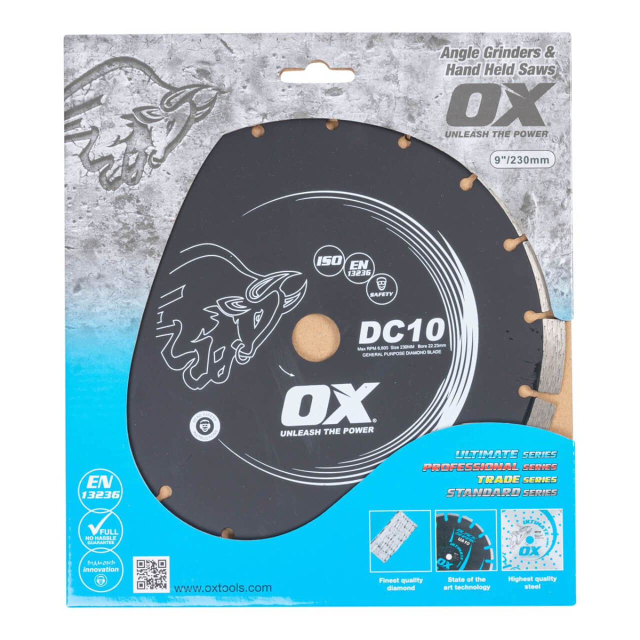 OX DIY DC10 9” Standard Seg. Gen. Purpose Diamond Blade