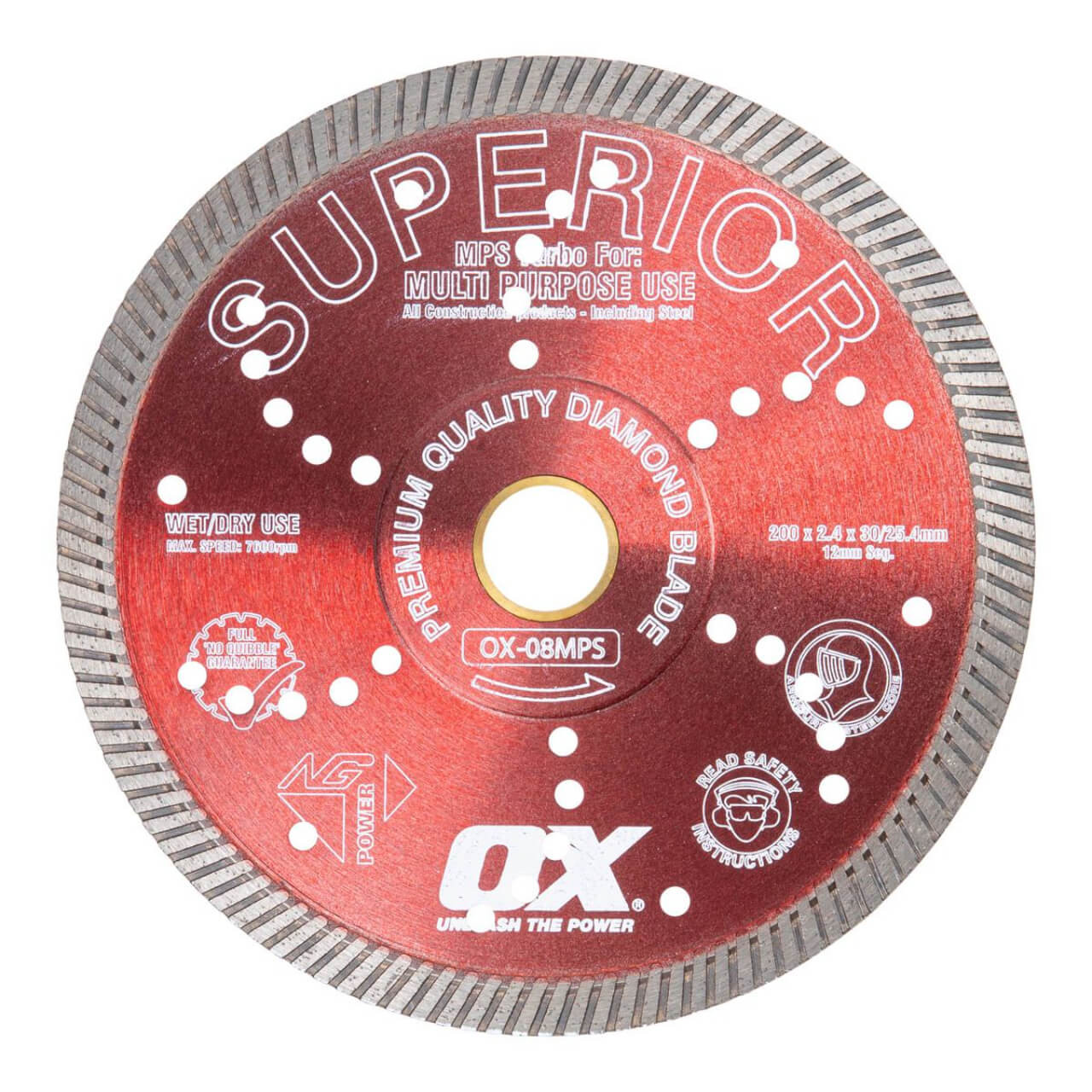 OX Professional MPS 9” Turbo Diamond Blade