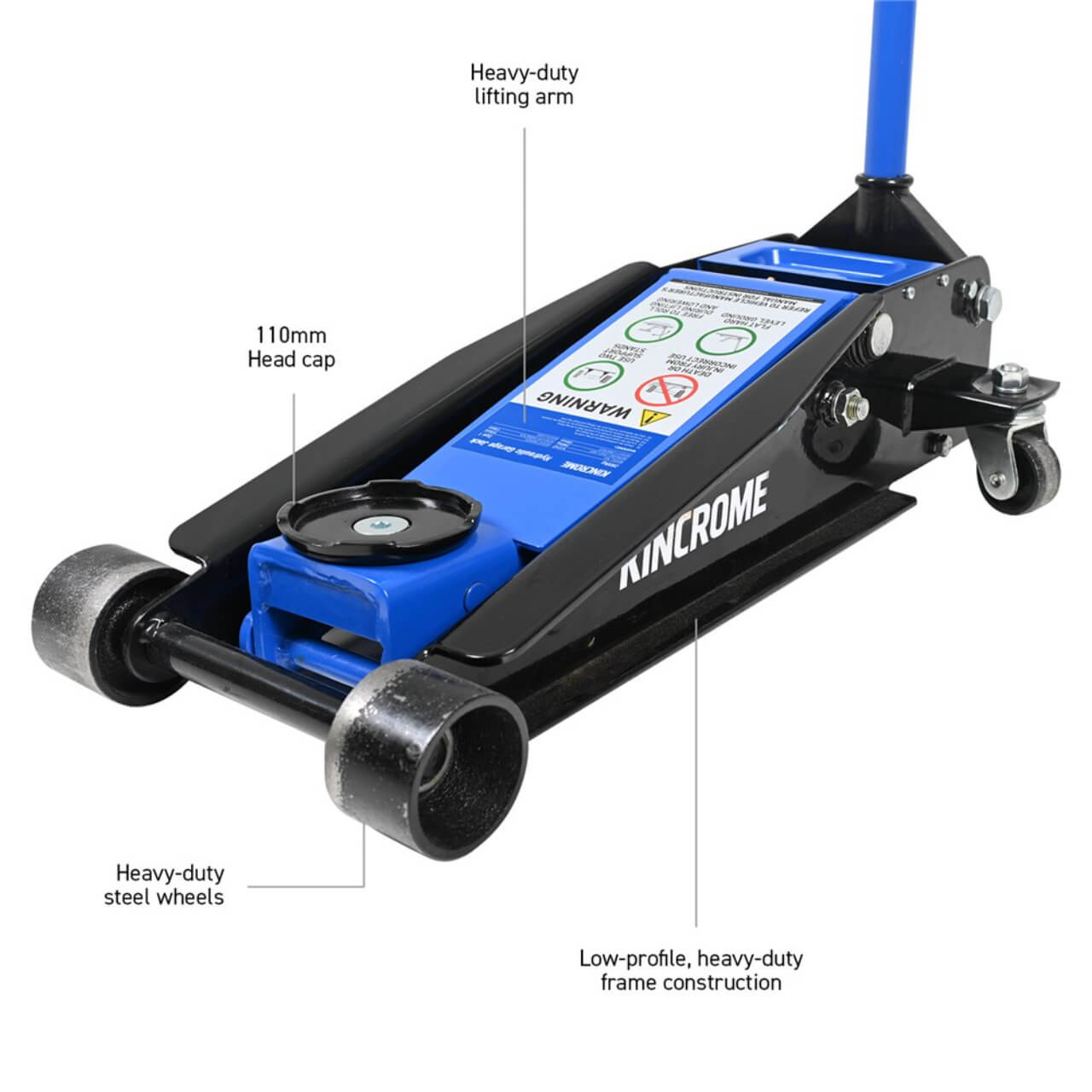 Kincrome 2000kg Low Profile Hydraulic Trolley Jack